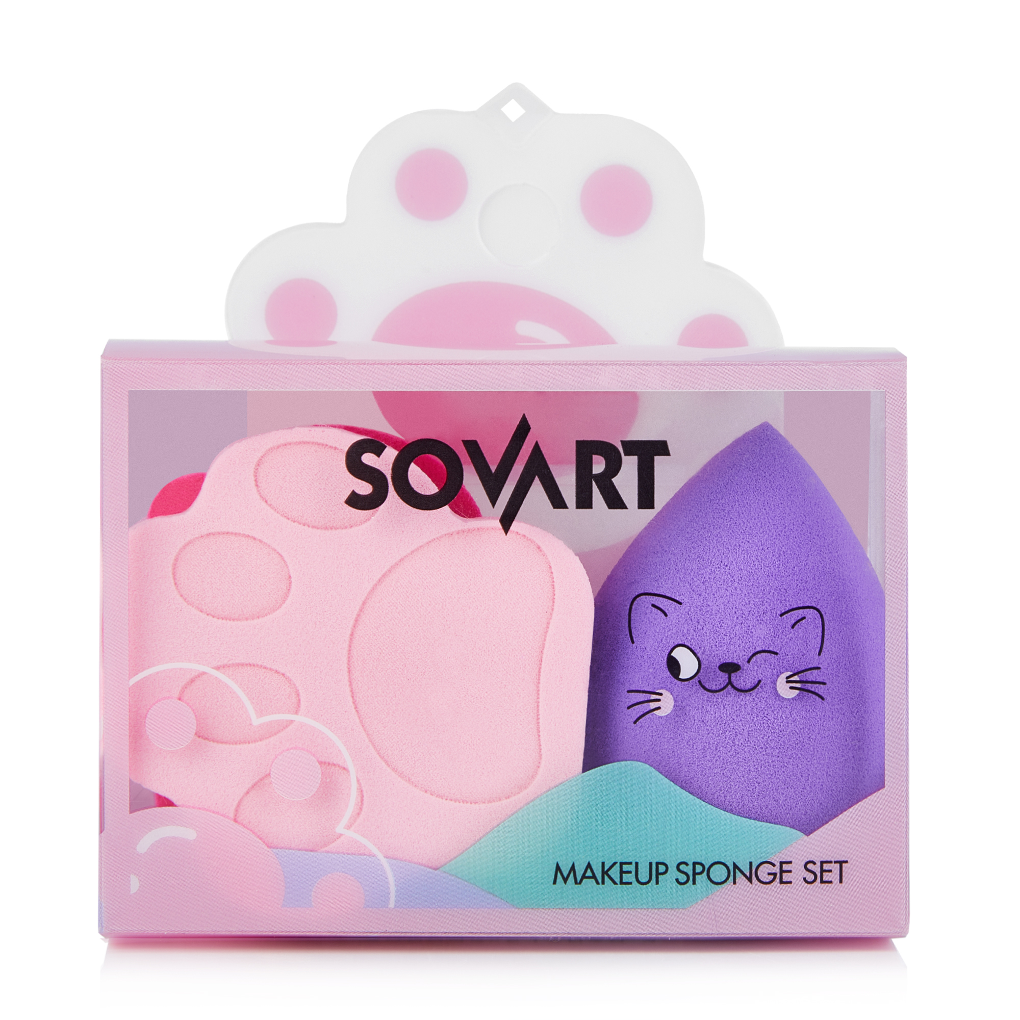 Набір для макіяжу Sovart (б'юті-блендер + спонж, 2 шт)